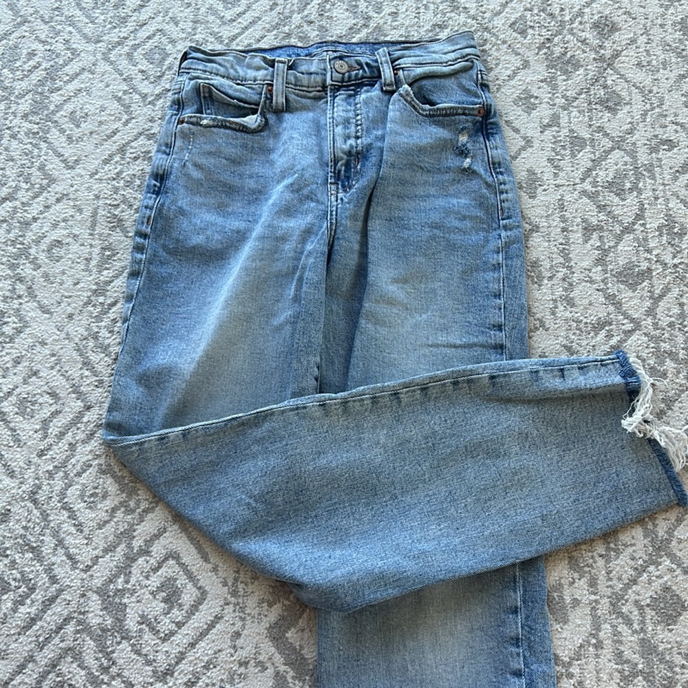 Old Navy the sky-hi straight extra high rise jeans